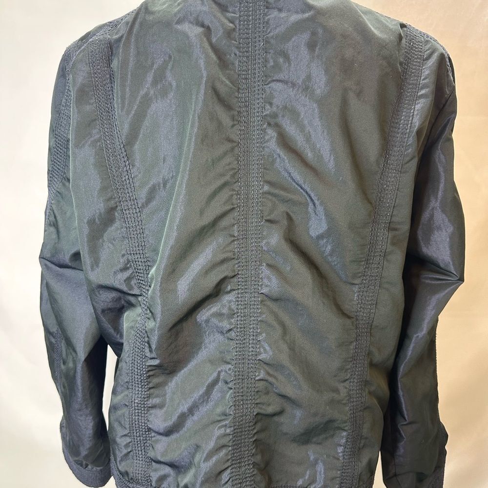 Chico's Black Cropped Bomber Utility Jacket Size 2 - Picture 8 of 11
